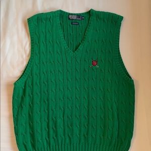 Ralph Lauren Polo Green Sweater Vest